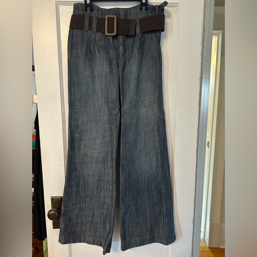 High waisted jeans, dark wash 29w 34 leg